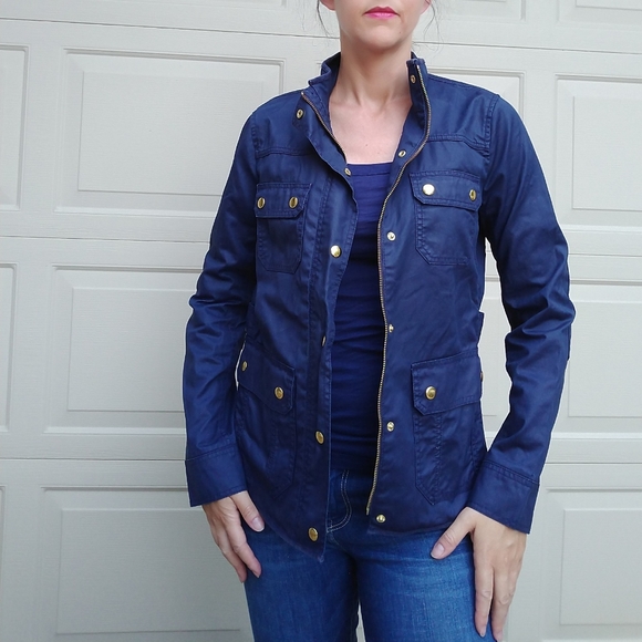 J CREW downtown field jacket navy XS (O1) - Picture 6 of 14
